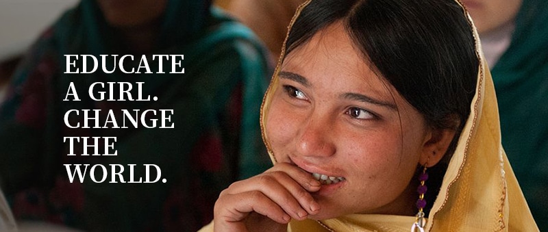 Educate a girl. Change the world.