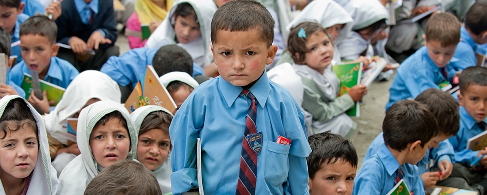 Pakistan group of school kids