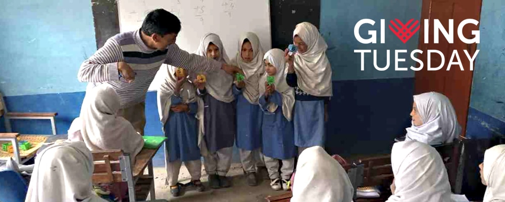 Ghulam Nabi -Teacher in classroom