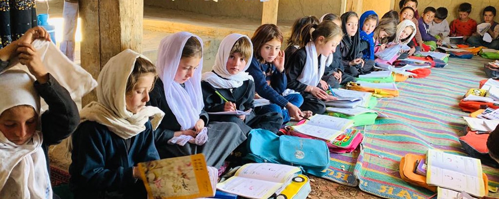Group of girls in classroom