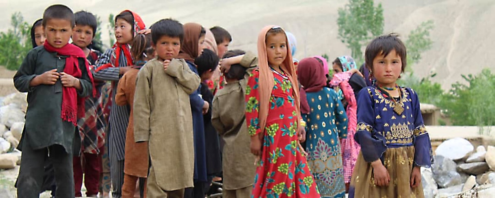 Group of children in Afghanistan
