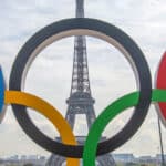 Eiffel Tower and Olympic rings