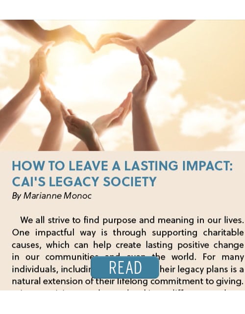 CAI Legacy Society - article cover