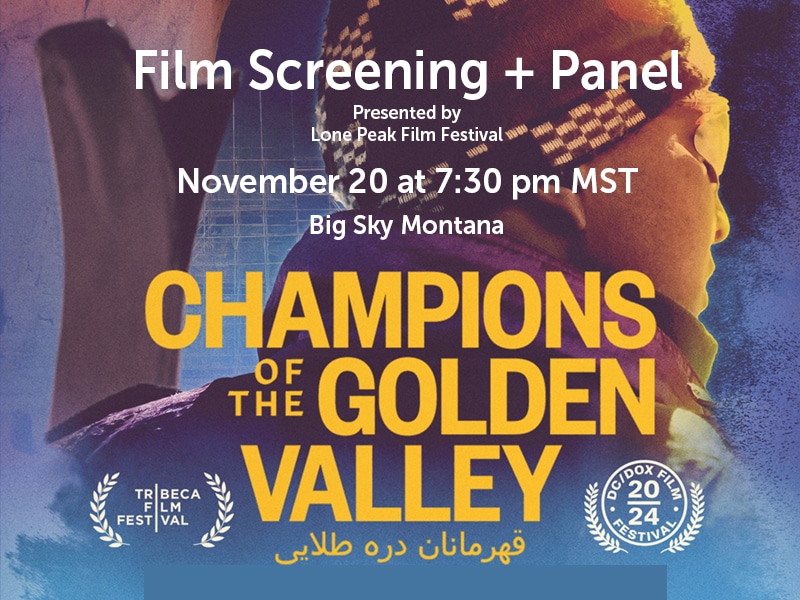 Champions of the Golden Valley Film Screening Poster