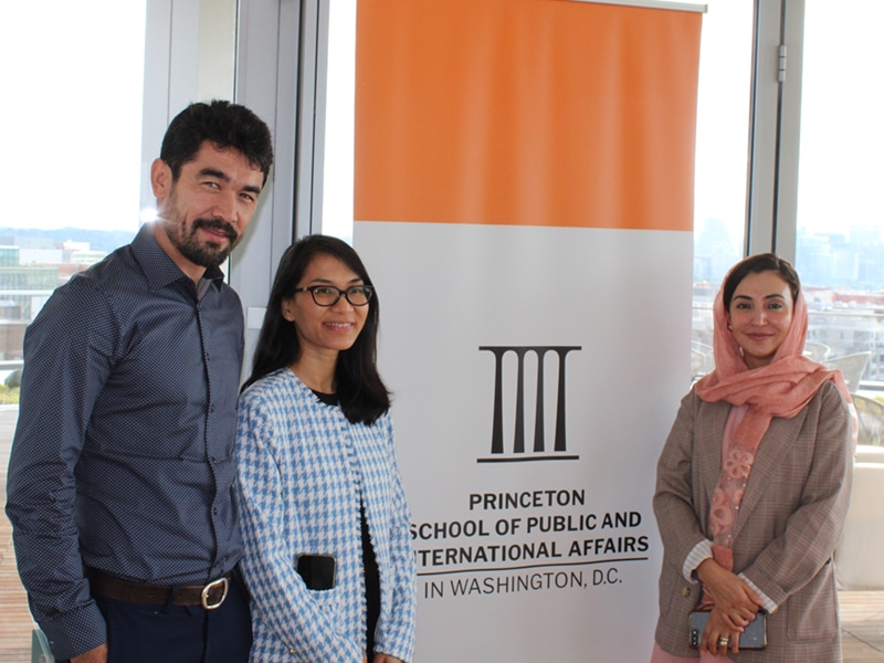 Photo of Zia Sanaban, Program Manager at Central Asia Institute; Anh Pham, Director of International Programs at Central Asia Institute; and Ambassador Adela Raz, Afghanistan Policy Lab Director and Ambassador of the Islamic Republic of Afghanistan to the United States