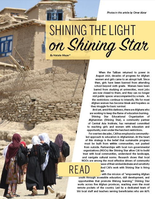 Shining Star Afghanistan - article cover