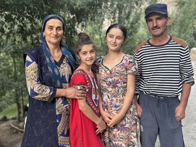 Family in Tajikistan