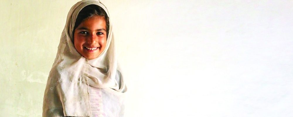 Khatera at the CBE School in Afghanistan